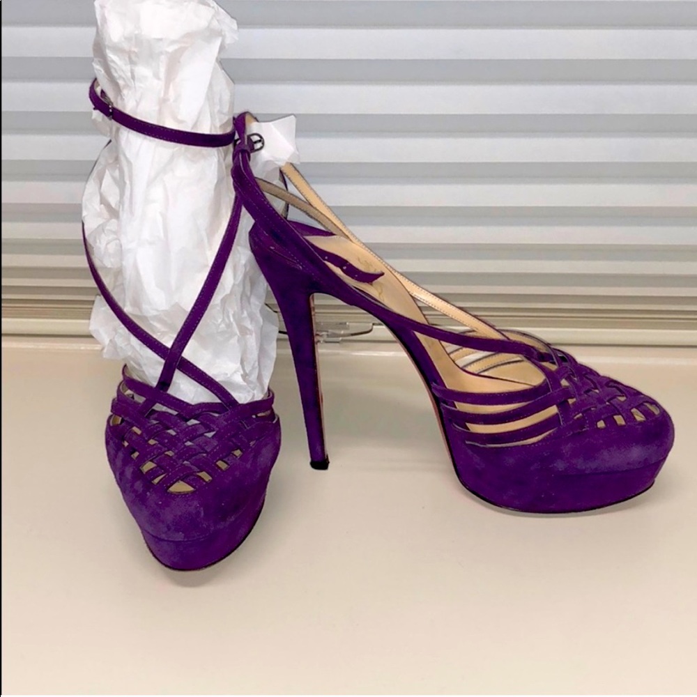 Christian Louboutin Purple Platform Heel